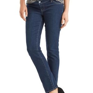 Gap Maternity Inset Panel Real Straight Jeans NWT